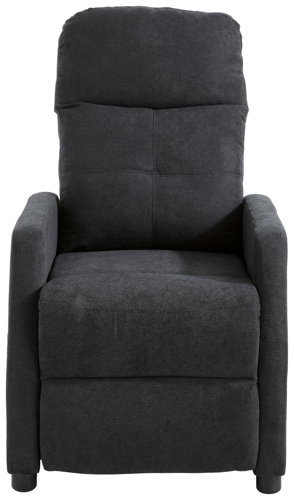 FOTELJA ZA GLEDANJE TELEVIZORA 65/80-105/90-154 cm , antracit  - bela/crna, Osnovno, tekstil/plastika (65/80-105/90-154cm) - Ti'me