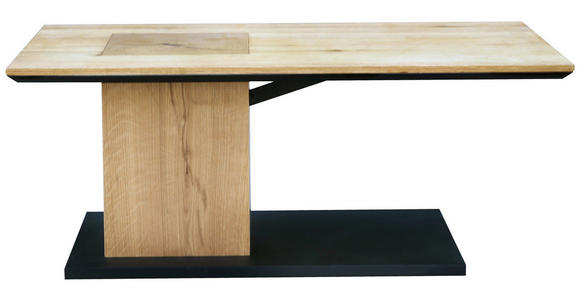 COUCHTISCH in Holz, Holzwerkstoff 110/60/45 cm  - Eichefarben/Schwarz, Design, Holz/Holzwerkstoff (110/60/45cm) - Cantus