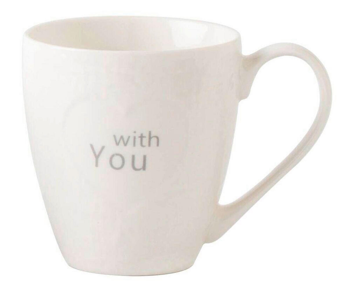 ŠOLJA ZA KAFU    530 ml      - bela, Trendi, keramika - Landscape