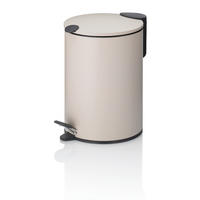 KOSMETIKEIMER 3 l  Metall  - Beige/Schwarz, Basics, Kunststoff/Metall (23/17cm) - Kela