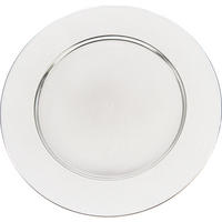TÁNYÉR 40 cm  - ezüstszínű, Basics, műanyag (40cm)