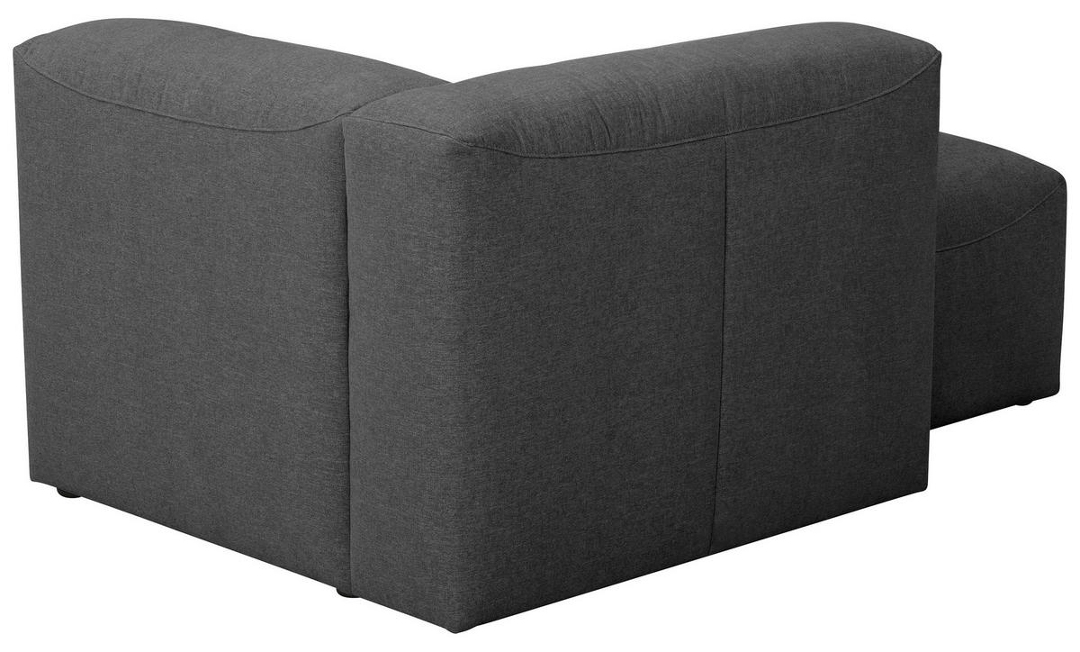 RÉCAMIERE in Flachgewebe Anthrazit  - Anthrazit, Design, Kunststoff/Textil (160/73/100cm) - Max Winzer