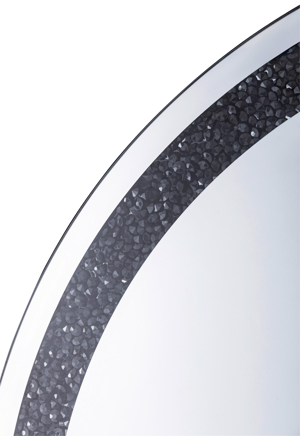 OGLINDĂ DE PERETE 80/80/4 cm    - argintiu/negru, Modern, sticlă (80/80/4cm) - Ti'me