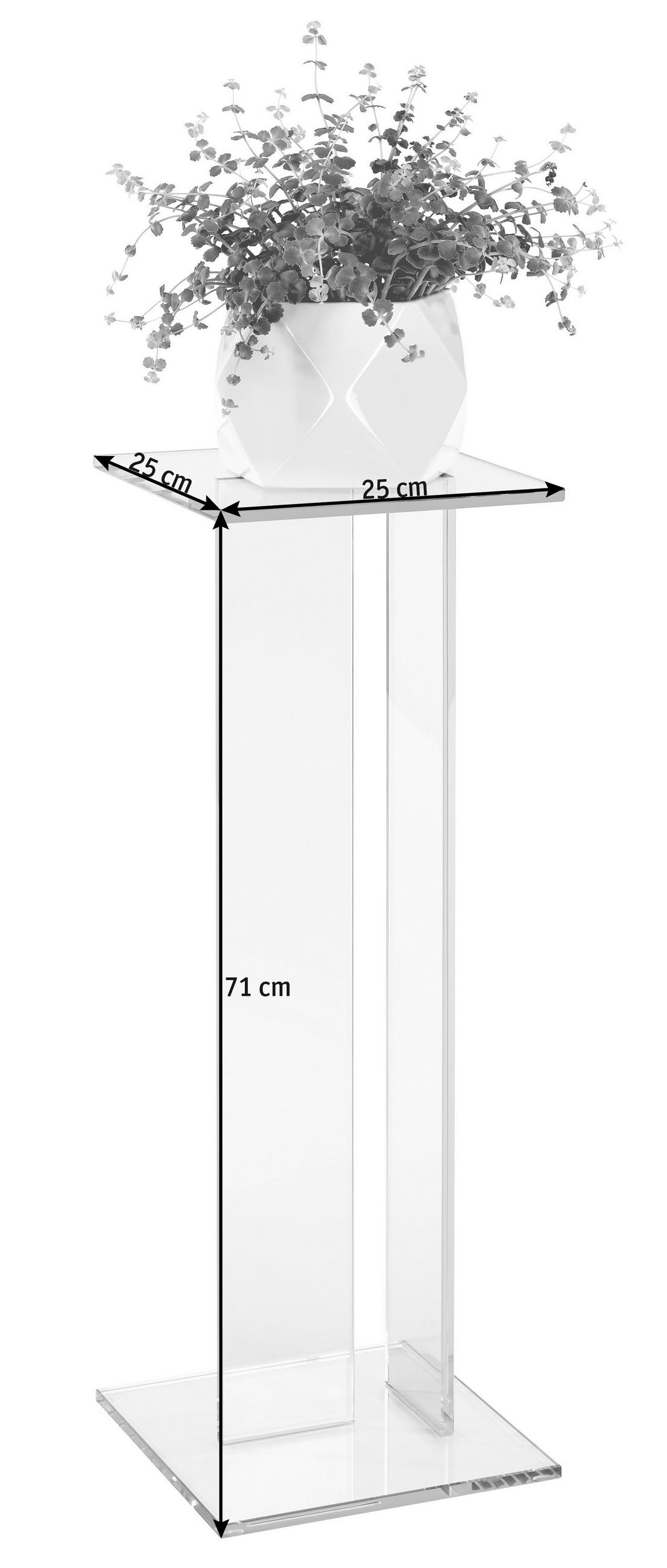 BLUMENSTÄNDER in Glas 25/25/71 cm  - Design, Glas (25/25/71cm)