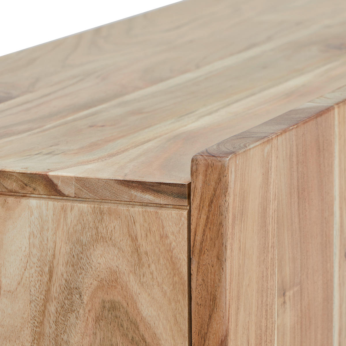 LOWBOARD  in 160/50/40 cm  - Schwarz/Akaziefarben, Modern, Holz/Metall (160/50/40cm) - Livetastic