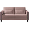 SCHLAFSOFA in Holz, Textil Schwarz, Altrosa  - Schwarz/Altrosa, Design, Holz/Textil (174/88/104cm) - Niels Andersson