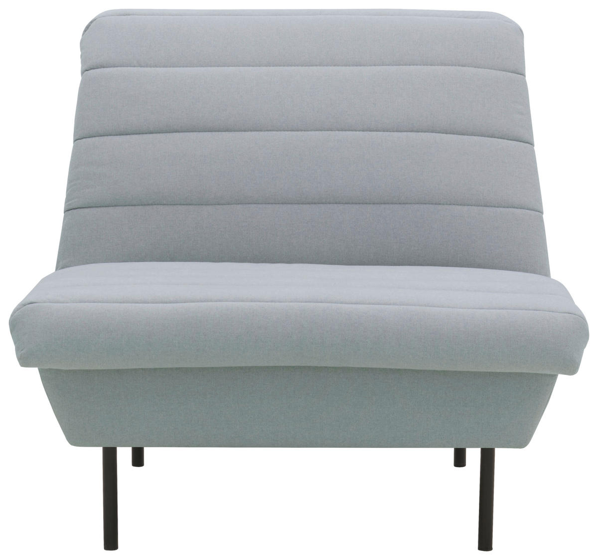 SESSEL Flachgewebe Hellblau    - Schwarz/Hellblau, Design, Textil/Metall (92/92/103cm) - LOOKS by W.Joop