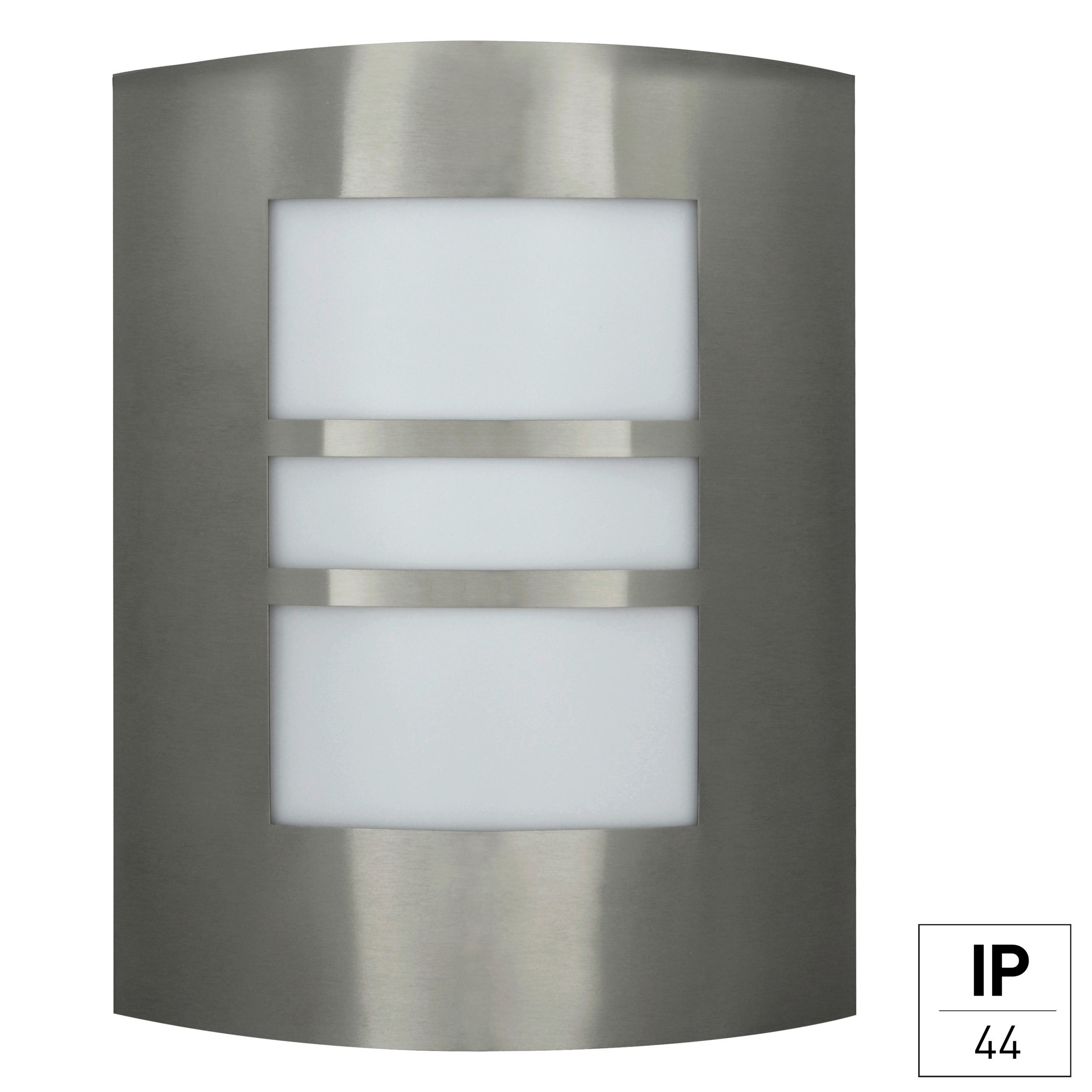 AUßENWANDLEUCHTE Polis 26/23/97 cm   - Schwarz/Alufarben, KONVENTIONELL, Metall (26/23/97cm)