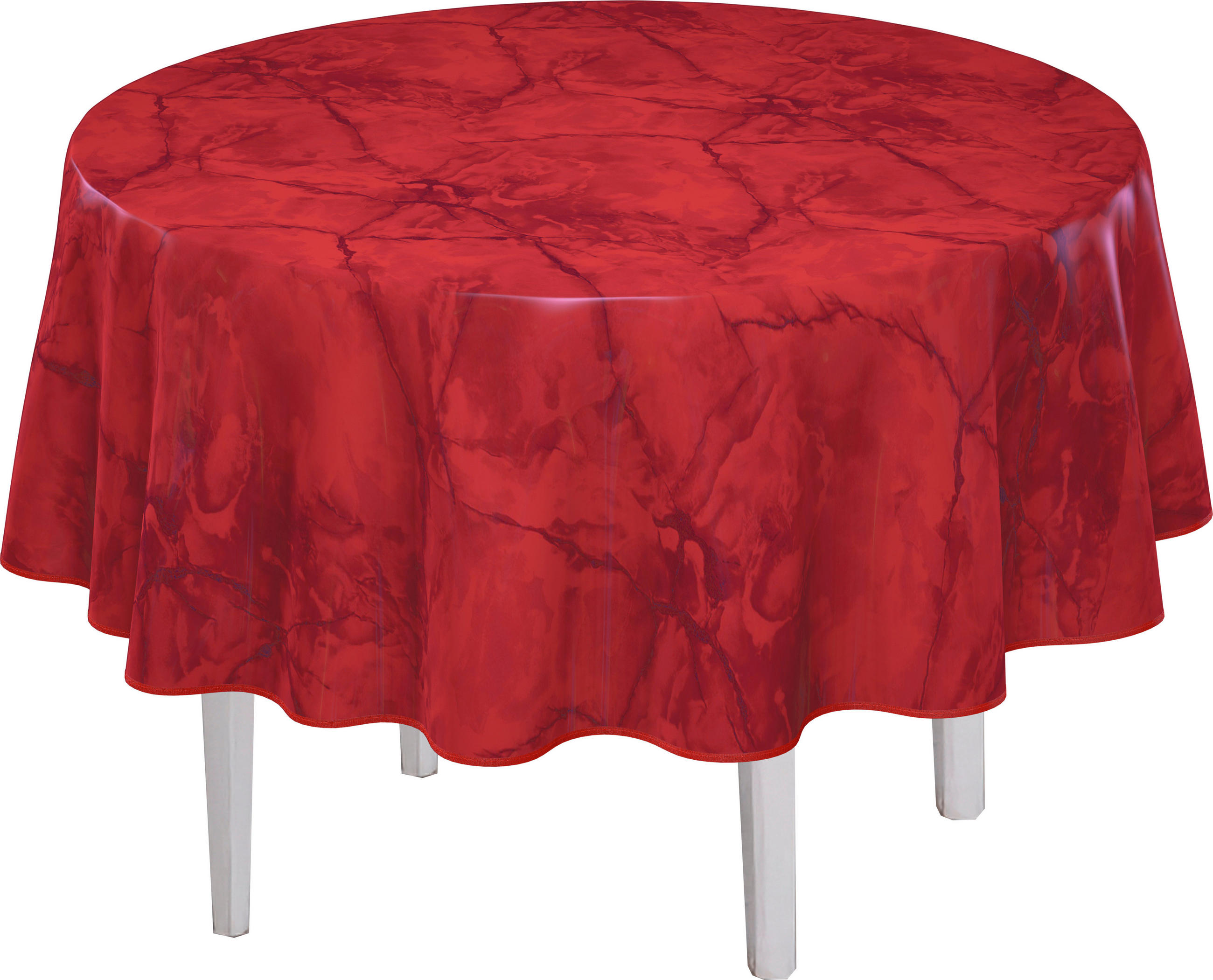TISCHDECKE MILANO 140 cm  - Weinrot, KONVENTIONELL, Textil (140cm) - Peyer Syntex