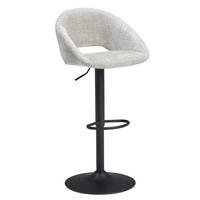 BARHOCKER in Beige  - Beige/Schwarz, MODERN, Textil/Metall (52/89-110/49cm) - MID.YOU