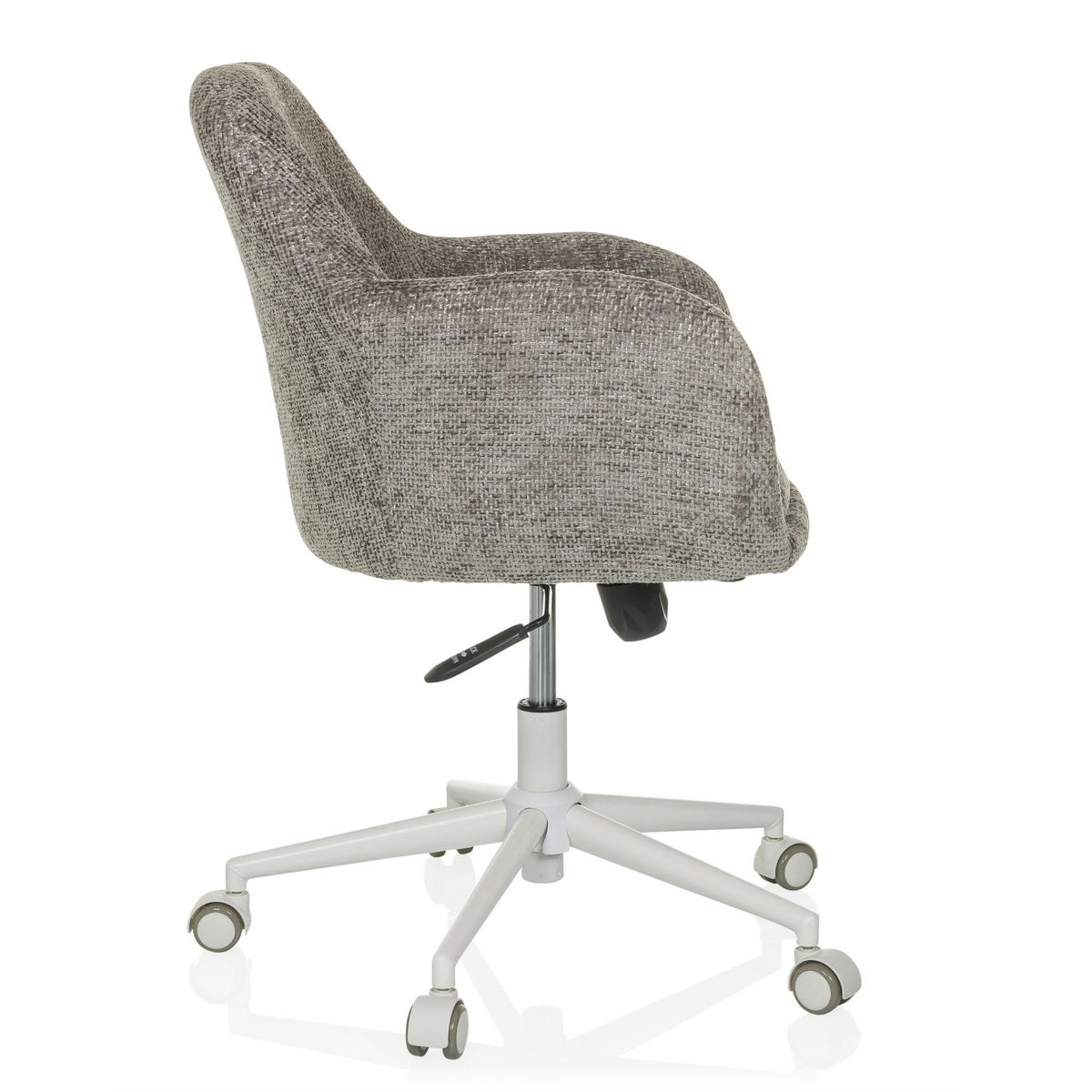 DREHSTUHL Grau  - Weiß/Grau, MODERN, Kunststoff/Textil (58/78/60cm) - MID.YOU