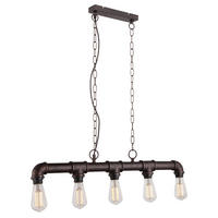 HÄNGELEUCHTE 91,5/5/150 cm  - Braun/Bronzefarben, Trend, Metall (91,5/5/150cm) - Globo