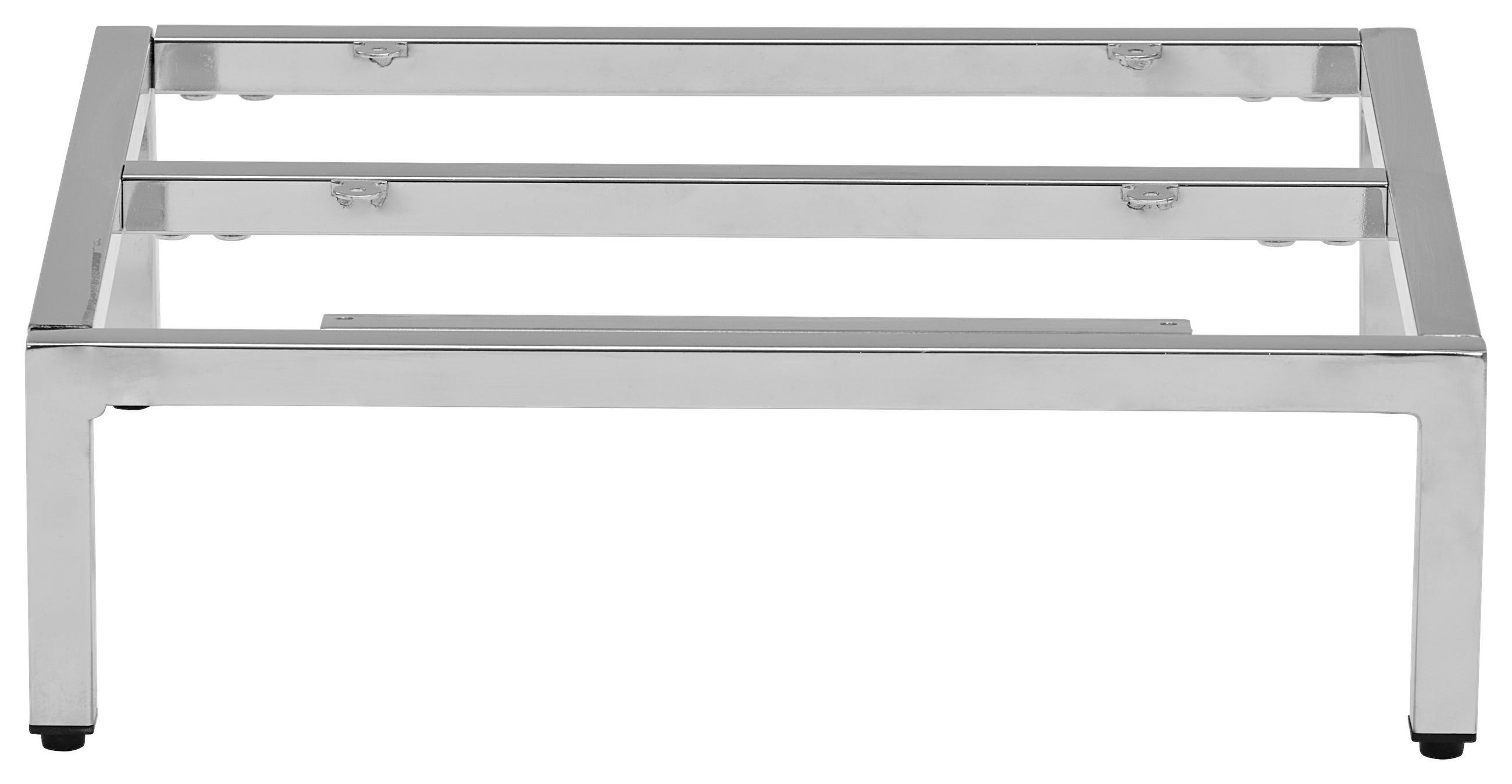 FUSSGESTELL  in 45/13/40 cm  - Chromfarben, Basics, Metall (45/13/40cm) - Novel