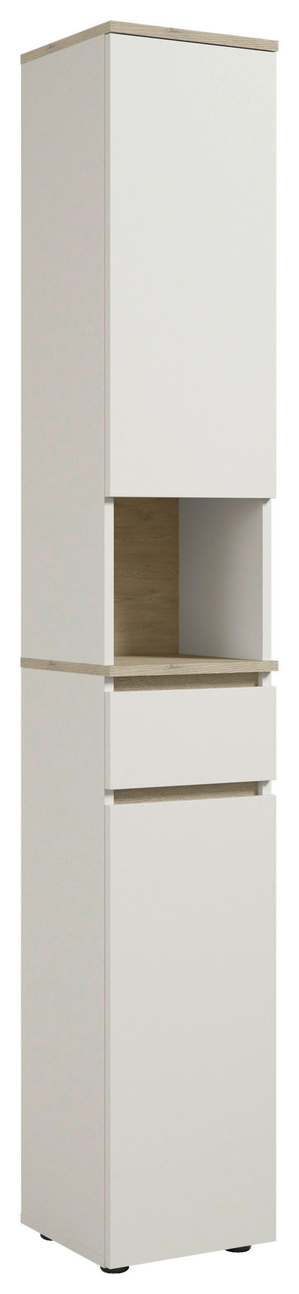 HOCHSCHRANK 30/190/30 cm  - Kaschmir/Eichefarben, Design, Holzwerkstoff/Kunststoff (30/190/30cm) - home24