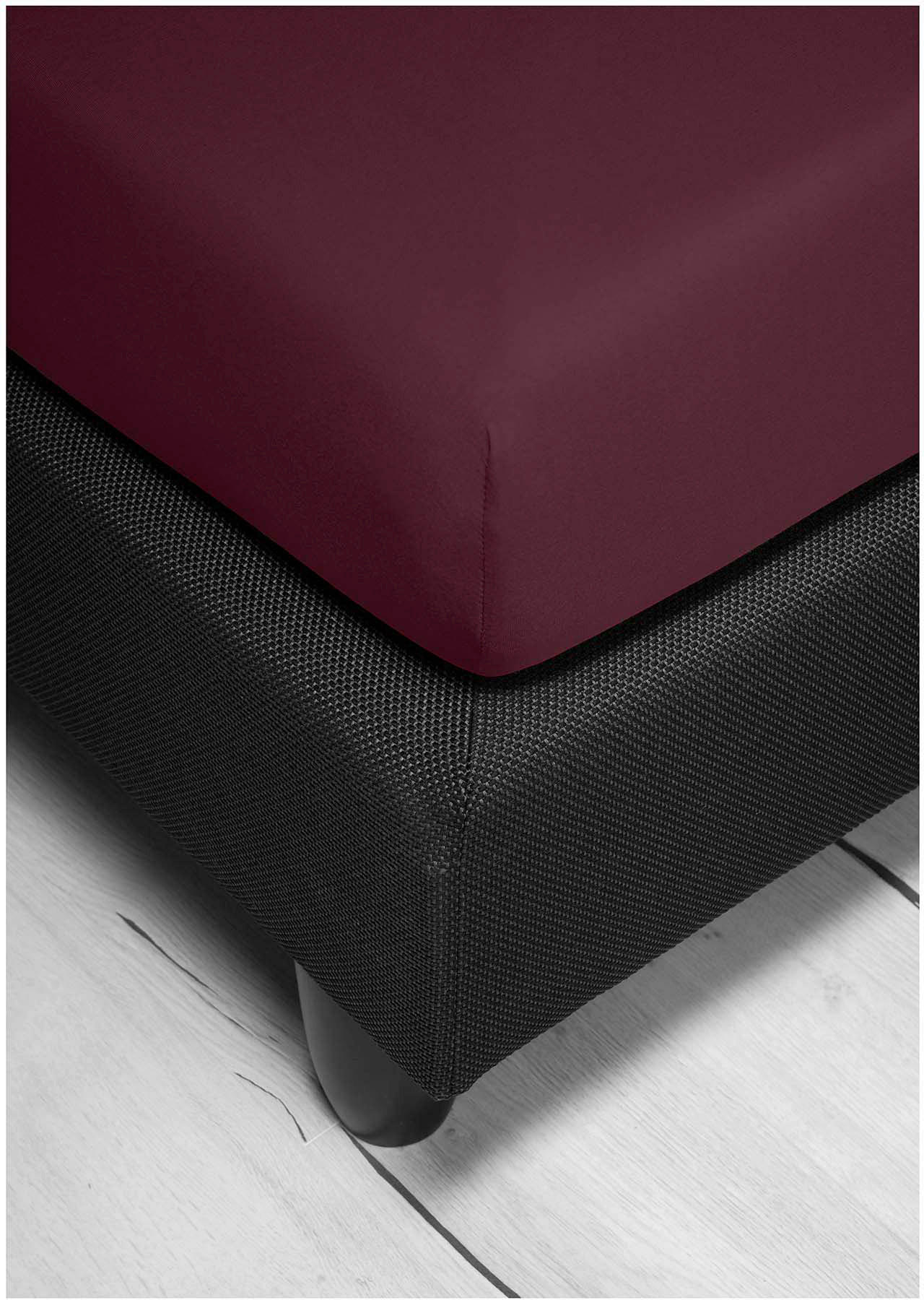 SPANNBETTTUCH Jersey - Beere, KONVENTIONELL, Textil (190/200cm) - Bierbaum