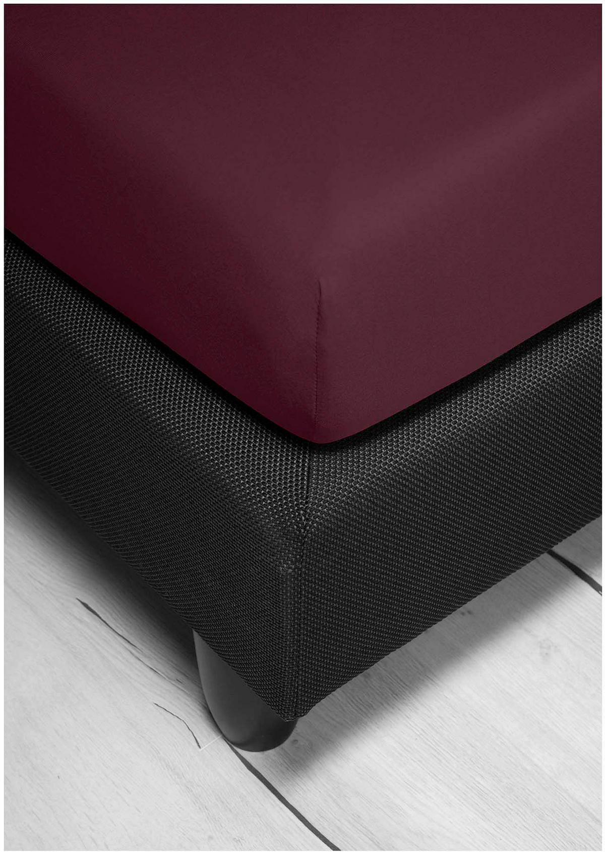 SPANNBETTTUCH Jersey  - Beere, KONVENTIONELL, Textil (190/200cm) - Bierbaum