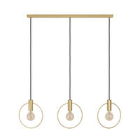 HÄNGELEUCHTE 101/5/110 cm    - Messingfarben, Design, Metall (101/5/110cm) - Eglo