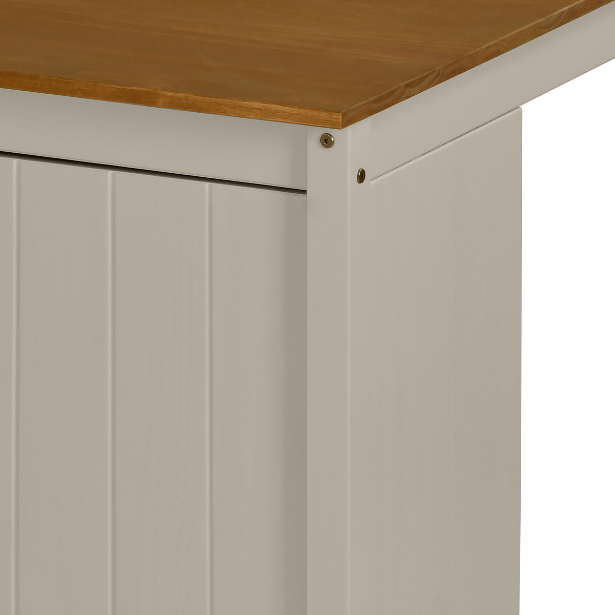 KÜCHENINSEL 122/90/77 cm  in Braun, Beige  - Beige/Zinkfarben, MODERN, Holz/Metall (122/90/77cm) - Livetastic