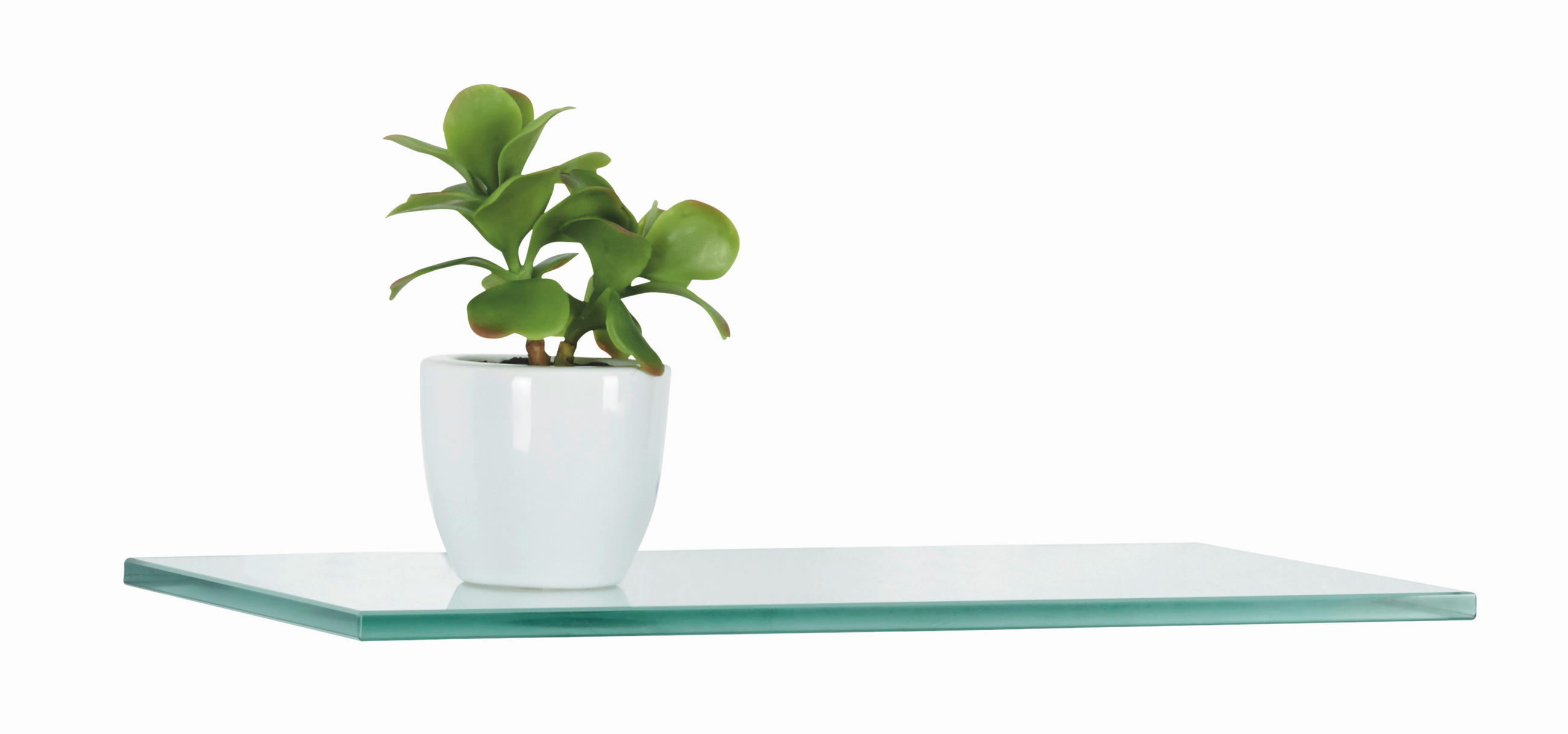 Poliță De Perete 40/1/20 cm,  - Basics, sticlă (40/1/20cm)