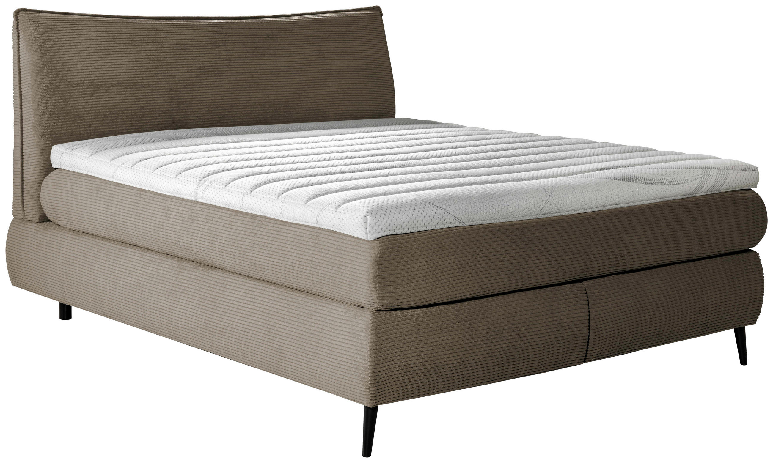 BOXSPRINGBETT 180/200 cm  in Braun  - Schwarz/Braun, Trend, Holz/Textil (180/200cm) - Esposa