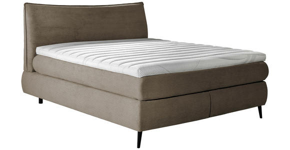 BOXSPRINGBETT 180/200 cm  in Braun  - Schwarz/Braun, Trend, Holz/Textil (180/200cm) - Esposa