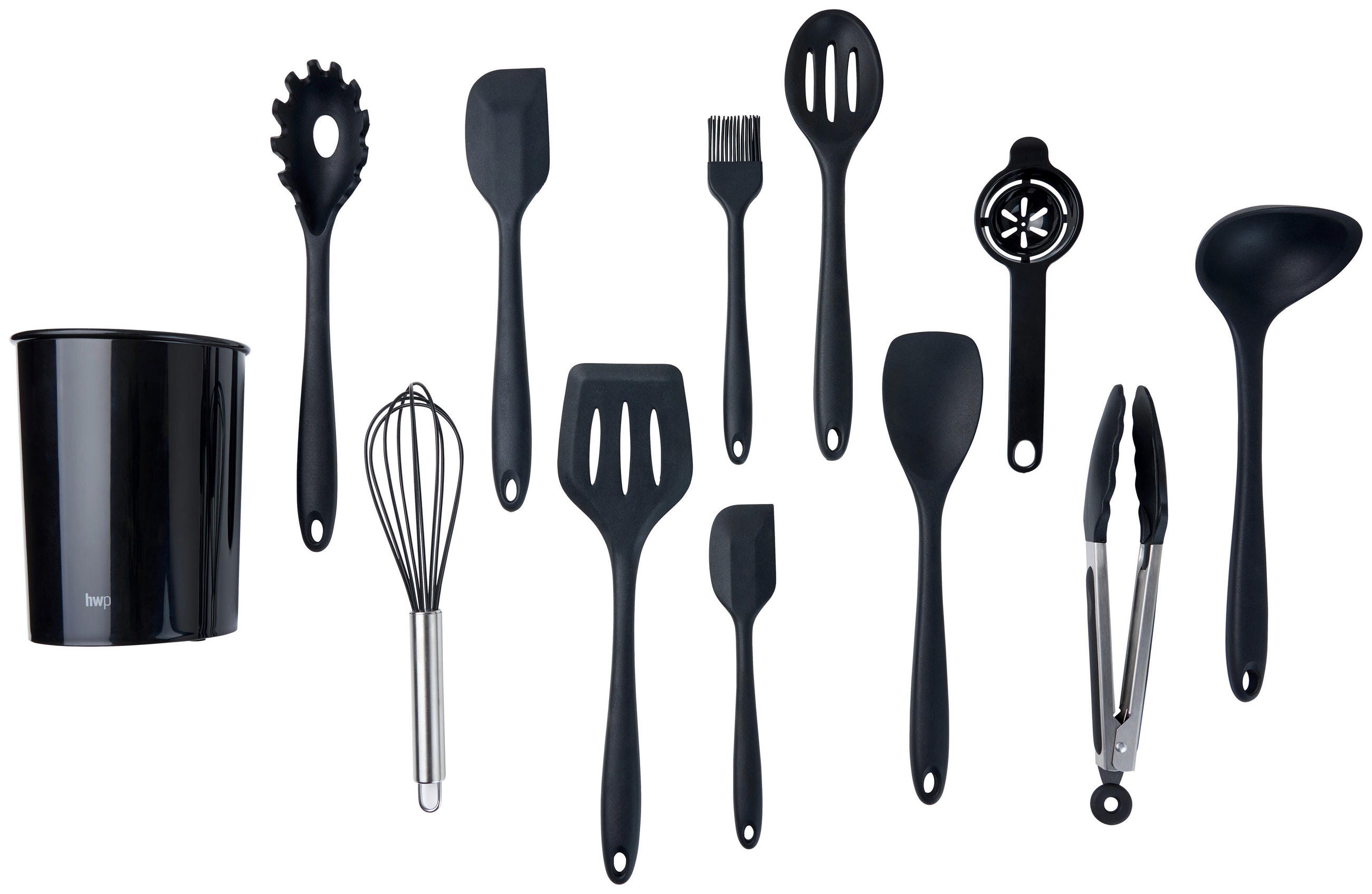 SET DE USTENSILE DE BUCĂTĂRIE - negru, Basics, plastic/metal - Homeware Profession.