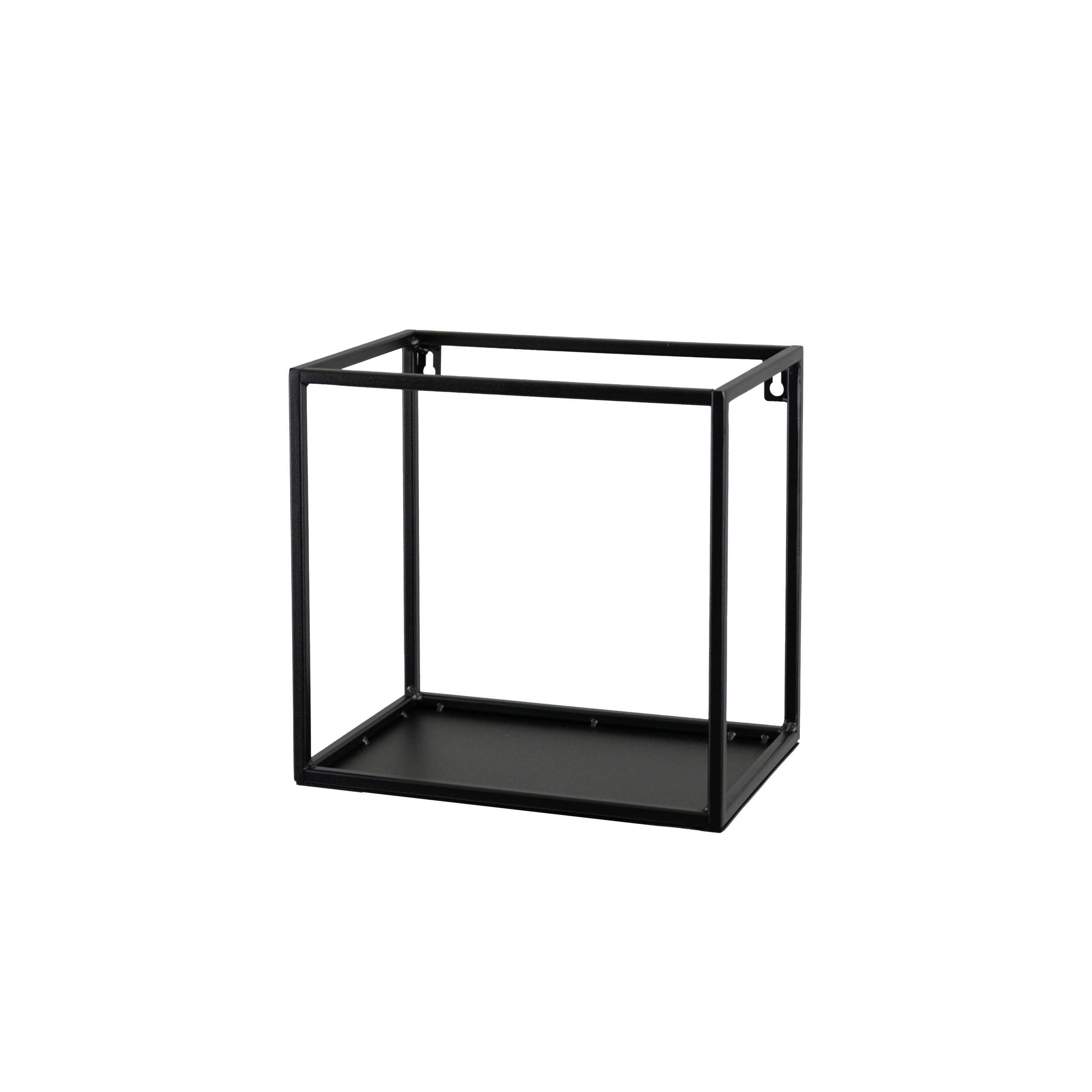 WANDREGAL  - Schwarz, Design, Metall (19/27/25cm)