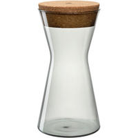 VORRATSGLAS 1,1 L  - Grau, Design, Glas (11/22/11cm) - Leonardo