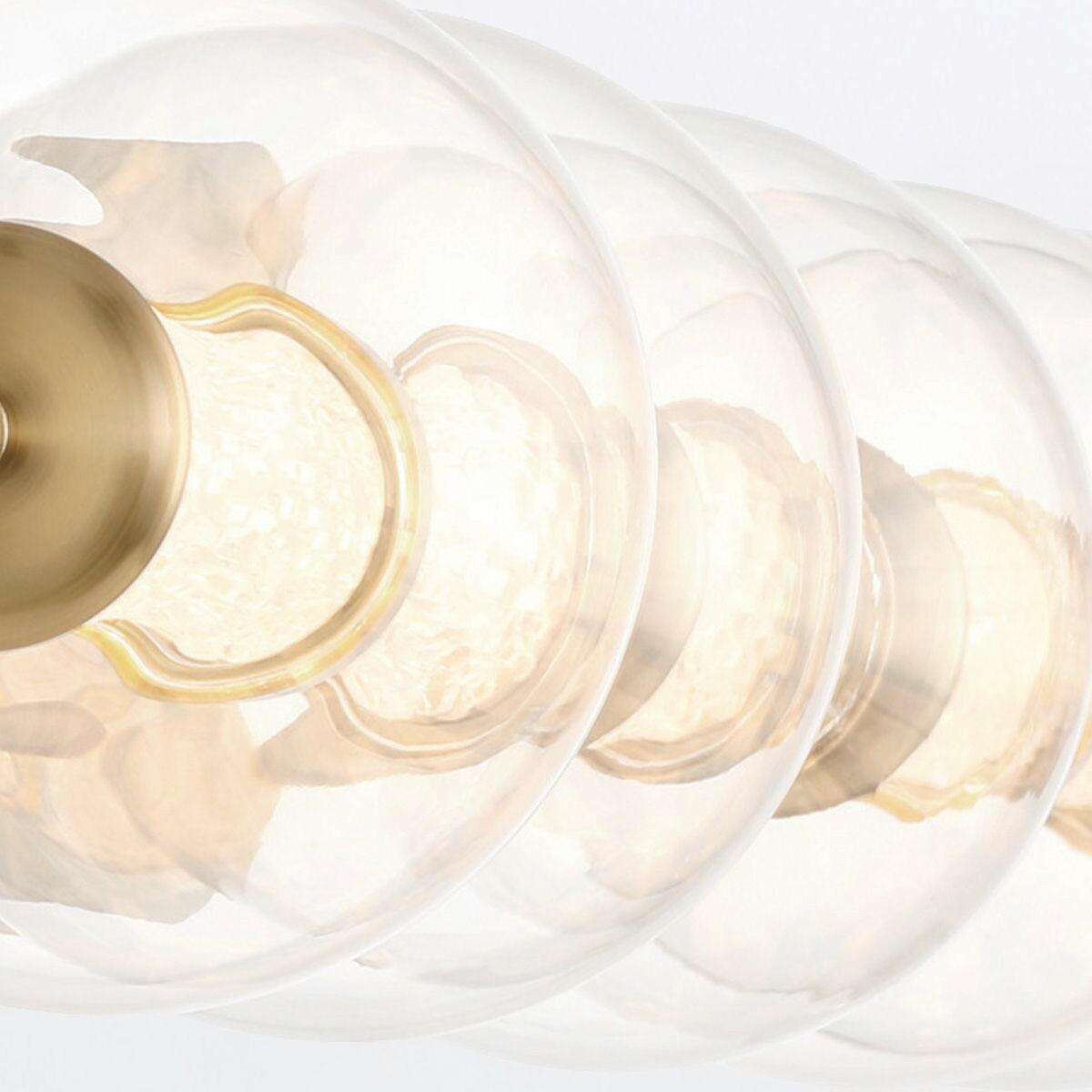 LED-WANDLEUCHTE Eurofase   - Goldfarben, Basics, Glas/Metall (17/96,7/21,1cm) - Elstead Lighting