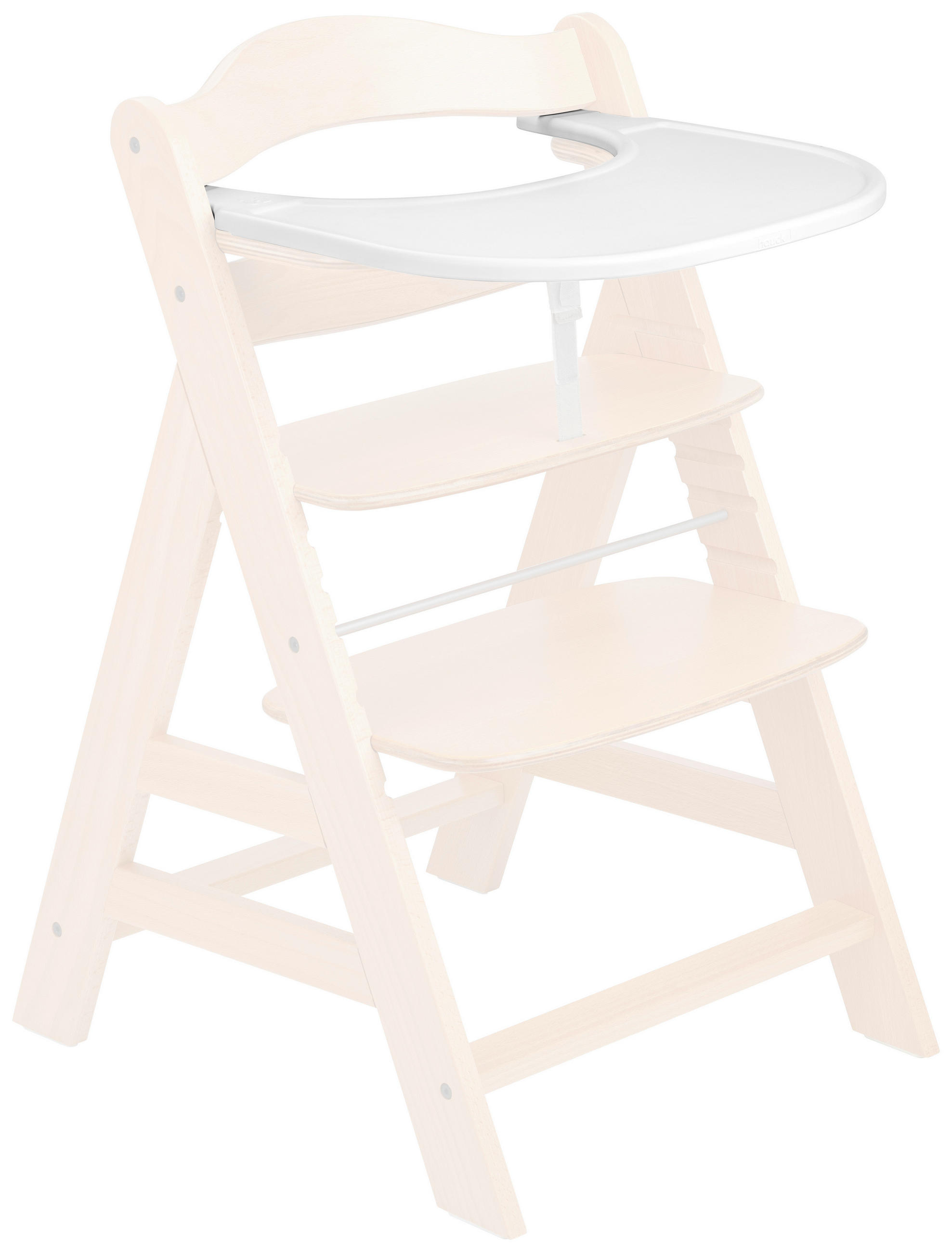 ESS- UND SPIELBRETT ALPHA CLICK TRAY  - Weiß, Basics, Kunststoff (46/44/3,5cm) - Hauck