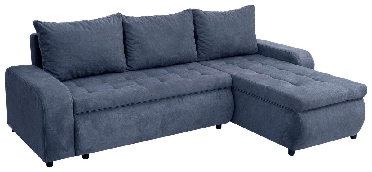 SJEDEĆA GARNITURA tekstil    - crna, Moderno, tekstil (250/160cm) - Ti'me