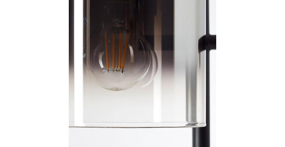 STEHLEUCHTE Simonis 46/152 cm Modern  - Schwarz/Grau, Design, Glas/Metall (46/152cm) - Dieter Knoll