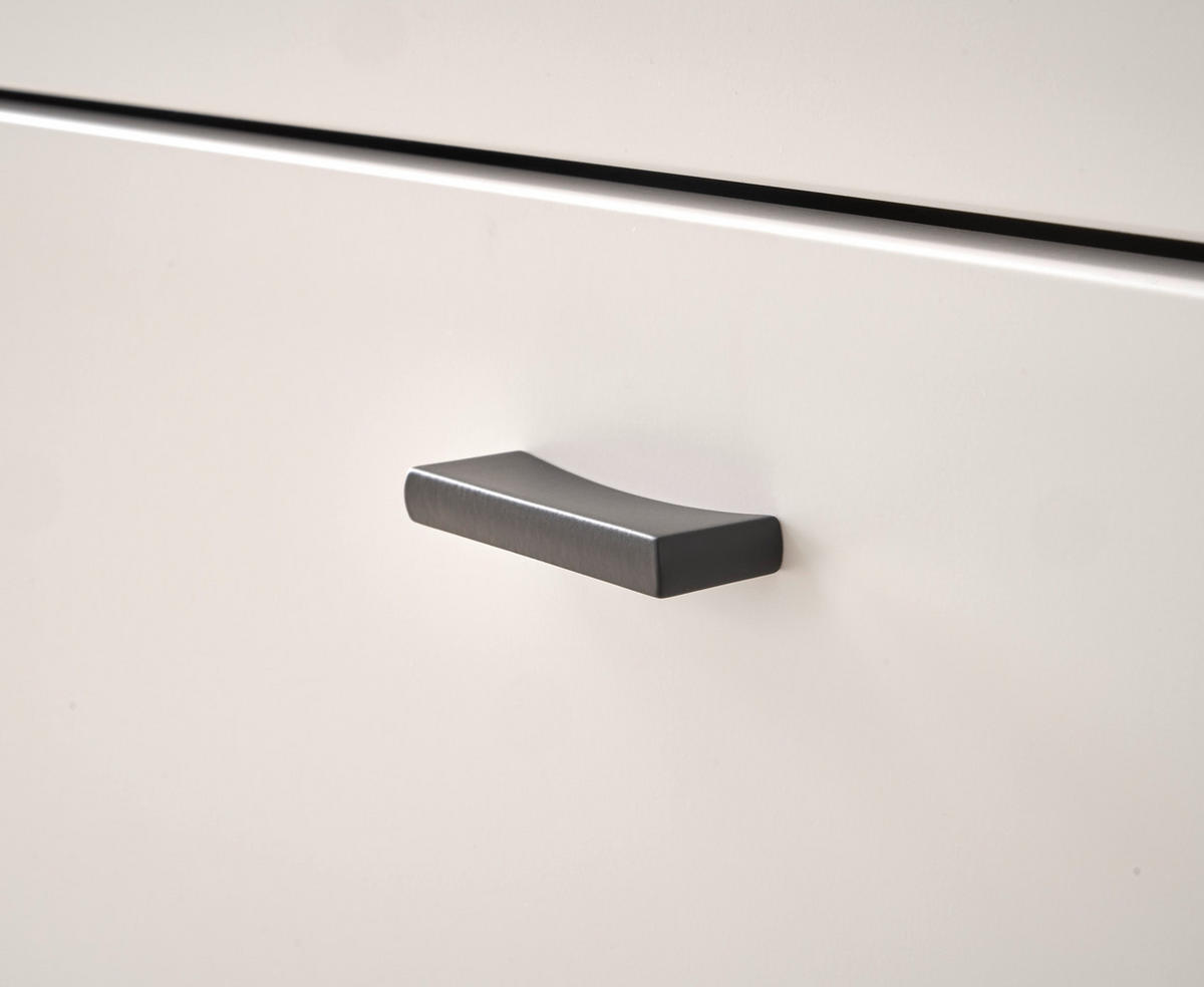 LOWBOARD  in 150/45/42 cm  - Silberfarben/Eiche Wotan, Design, Holzwerkstoff/Kunststoff (150/45/42cm) - MID.YOU