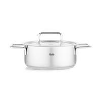 BRATENTOPF PURE 3.9 L  - Silberfarben, Basics, Metall - Fissler