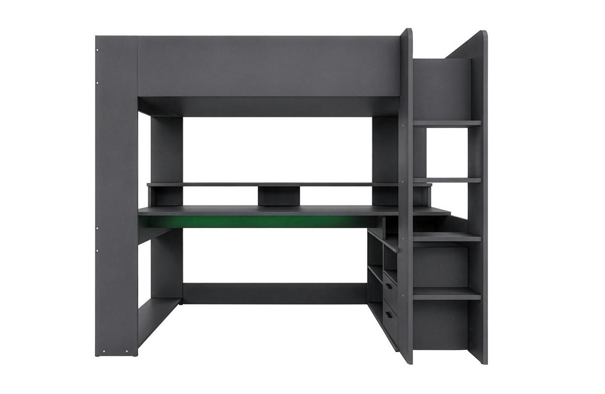 HOCHBETT 90/200 cm  - Graphitfarben, KONVENTIONELL, Holzwerkstoff (90/200cm) - Carryhome