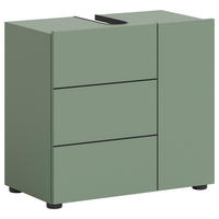 WASCHBECKENUNTERSCHRANK 60/57/34 cm  - Schwarz/Grün, MODERN, Holzwerkstoff/Kunststoff (60/57/34cm) - MID.YOU