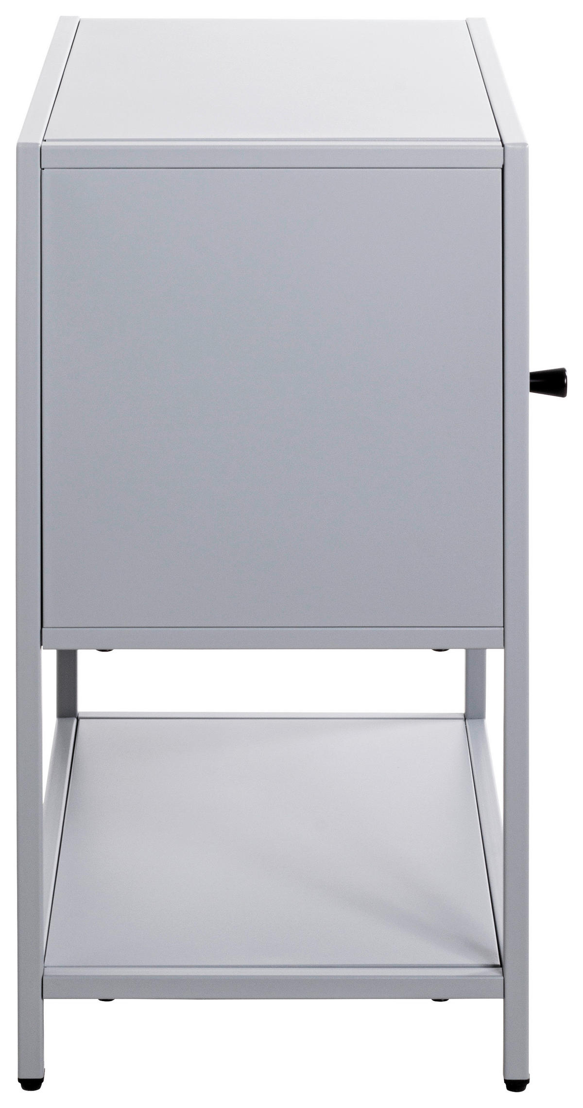 NACHTSCHRANK 45/60/30 cm  - Grau, Design, Metall (45/60/30cm)