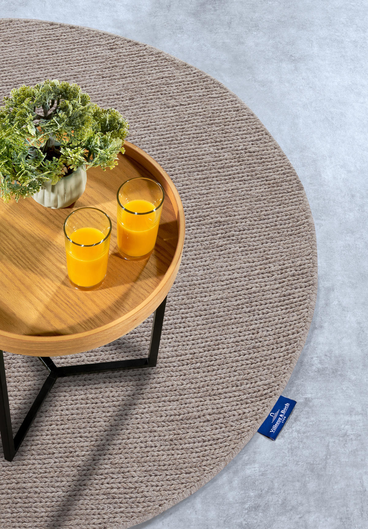 HANDWEBTEPPICH 160 cm Kollektion 1748 Cappuccino  - Cappuccino, Basics, Textil (160cm) - Villeroy & Boch