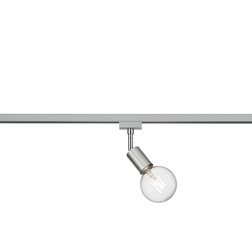 SCHIENENSYSTEM-STRAHLER DUOLINE TRACK-SYSTEM 4/13 cm   - Nickelfarben, Basics, Metall (4/13cm) - Trio Leuchten