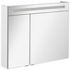 SPIEGELSCHRANK 90/71/16 cm  - Alufarben/Weiß, MODERN, Glas/Holzwerkstoff (90/71/16cm) - MID.YOU
