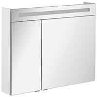 SPIEGELSCHRANK 90/71/16 cm  - Alufarben/Weiß, MODERN, Glas/Holzwerkstoff (90/71/16cm) - MID.YOU