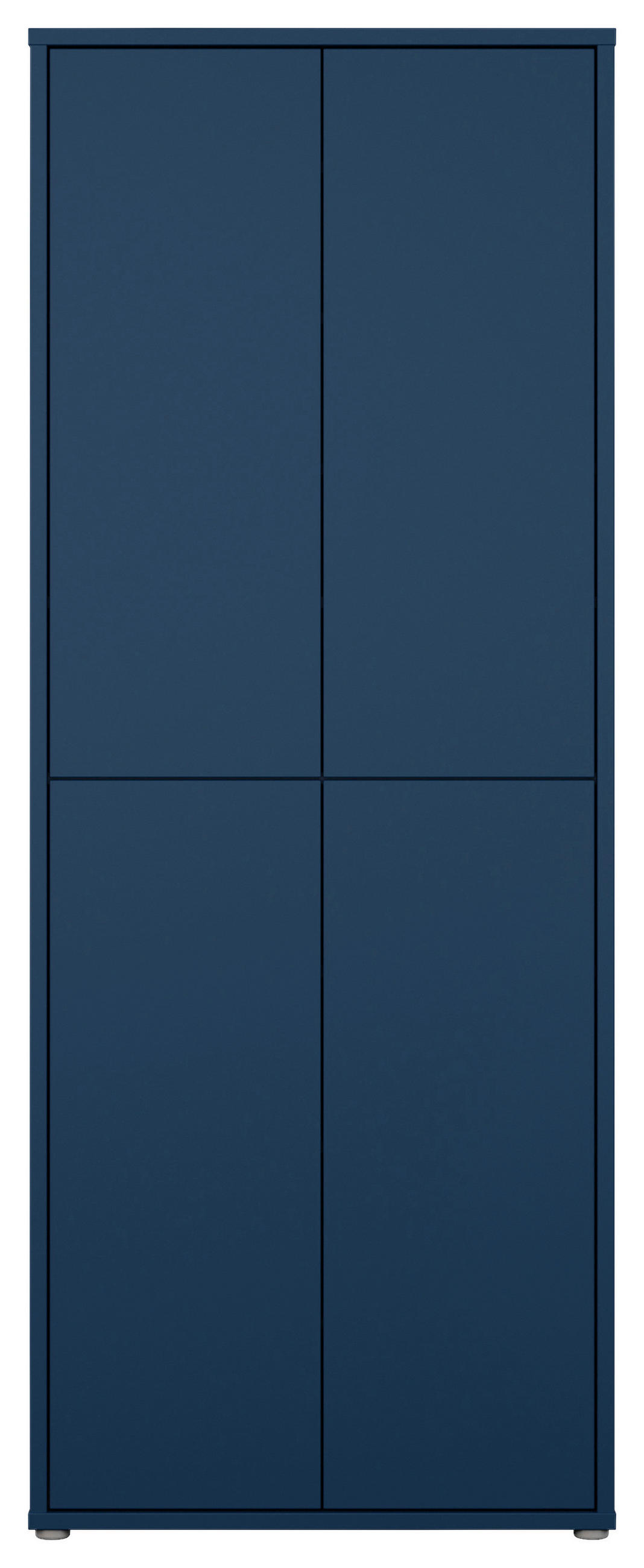 SCHUHSCHRANK Dunkelblau  - Dunkelblau/Grau, MODERN, Holzwerkstoff/Kunststoff (74,5/191,9/34,9cm) - Modern Living