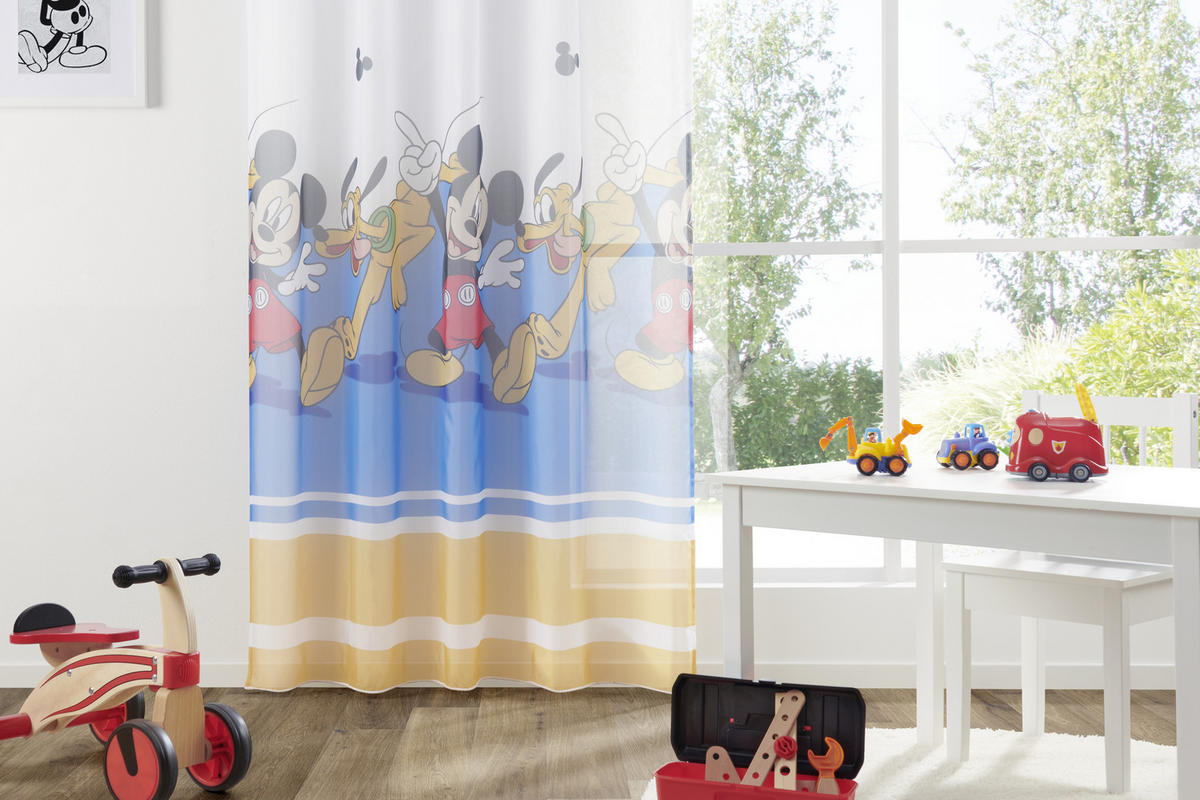 OTROŠKA ZAVESA   135/245 cm   - rumena/rdeča, Design, tekstil (135/245cm) - Disney