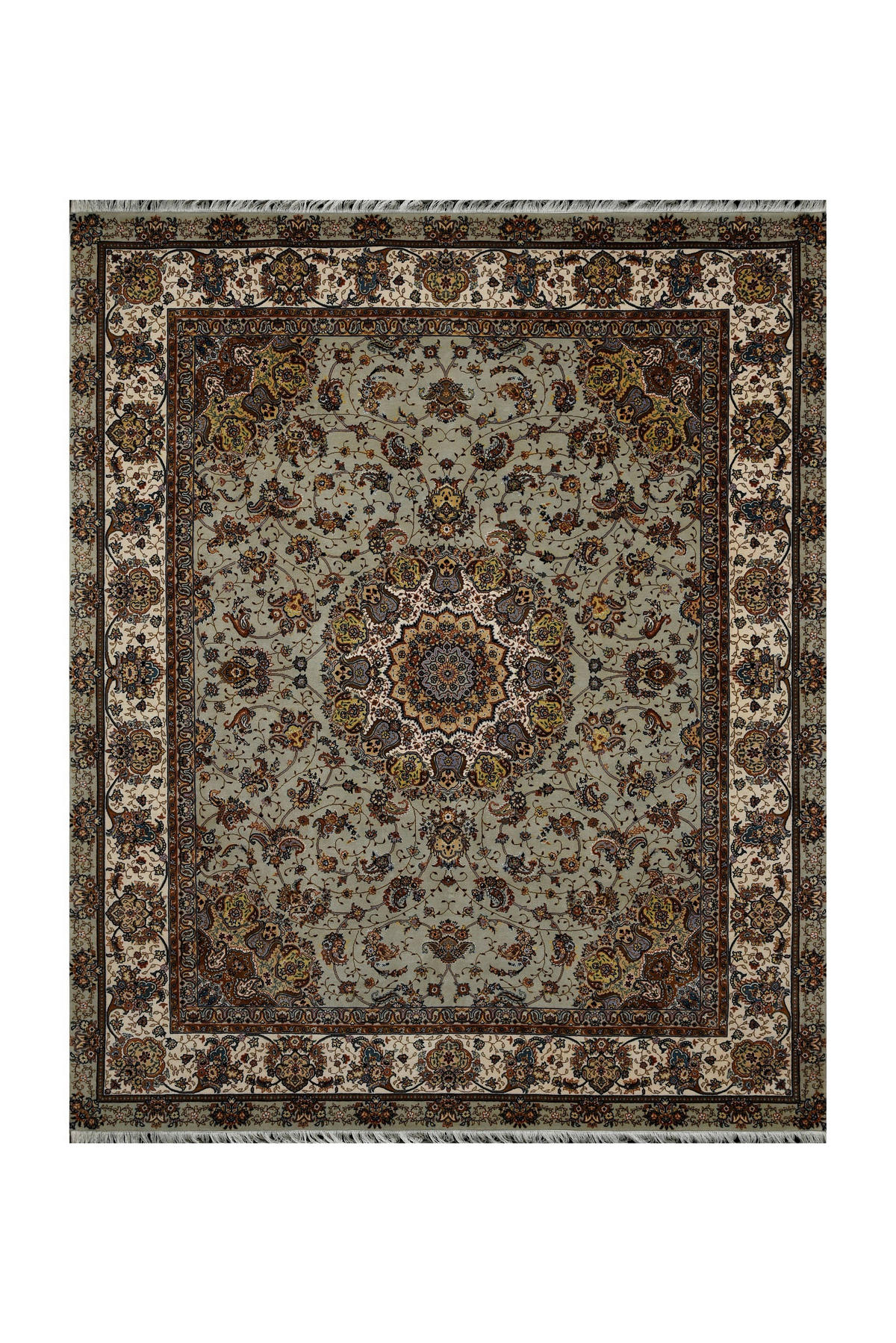 ORIENTTEPPICH 120/180 cm Alkatif Classic  - Creme/Grün, Lifestyle, Textil (120/180cm) - Cazaris