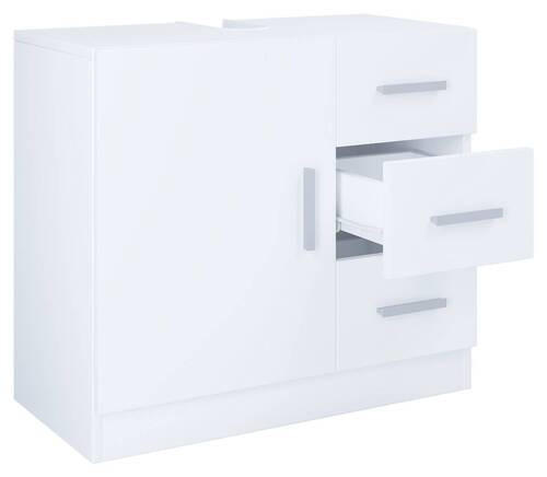 WASCHBECKENUNTERSCHRANK 63/55,8/30 cm  - Weiß/Grau, MODERN, Holzwerkstoff/Kunststoff (63/55,8/30cm) - MID.YOU
