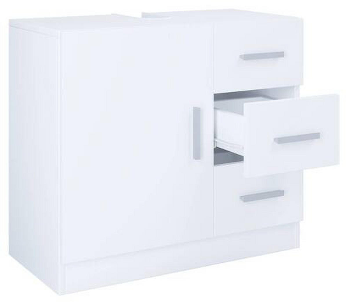 TVÄTTSTÄLLSUNDERSKÅP 63/55,8/30 cm  - vit/grå, Modern, trämaterial/plast (63/55,8/30cm) - MID.YOU