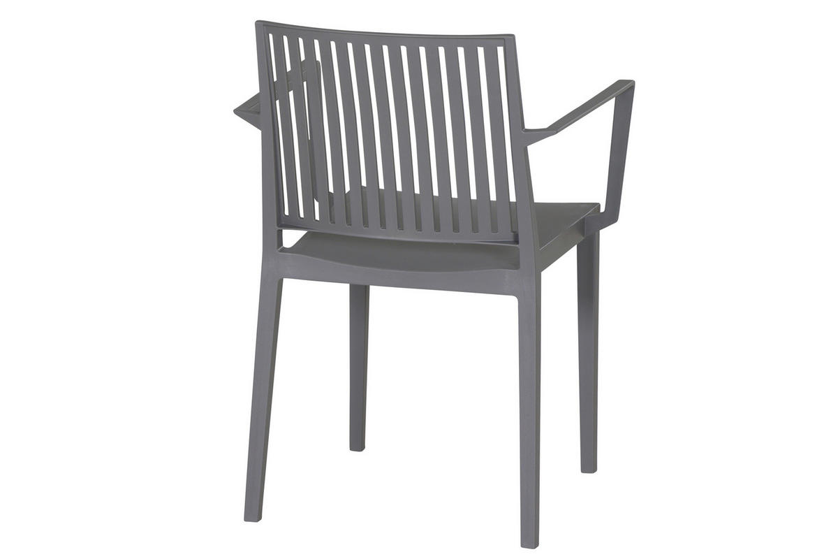 STAPELSTUHL Grau  - Grau, Basics, Kunststoff (57/80/56cm) - Siena Garden