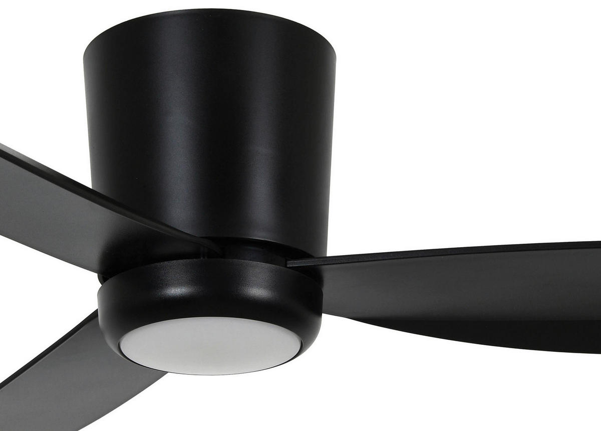 DECKENVENTILATOR   137 cm   - Schwarz, Trend, Kunststoff (137cm) - P & B