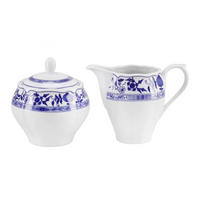 MILCH- UND ZUCKER-SET Flora Zwiebelmuster Keramik  - Blau/Weißblau, Basics, Keramik - Creatable
