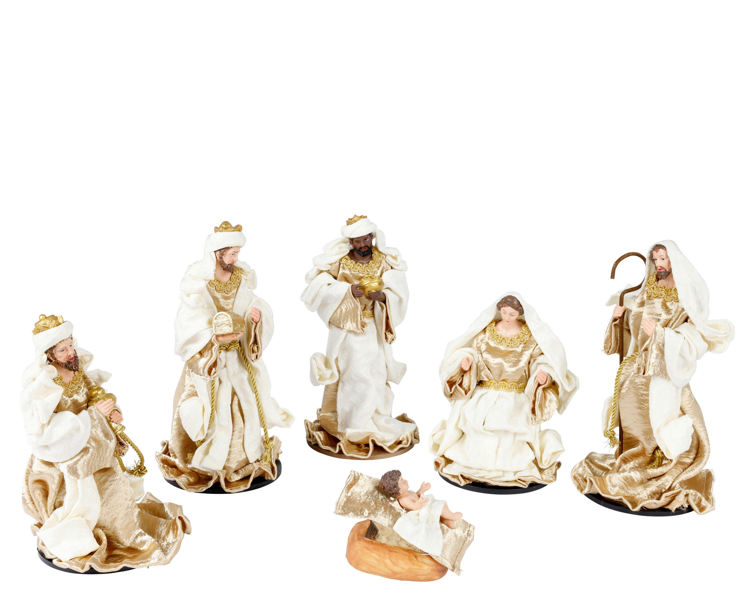 WEIHNACHTSFIGUR - Goldfarben, Basics, Kunststoff (14.2/11.4/17cm)